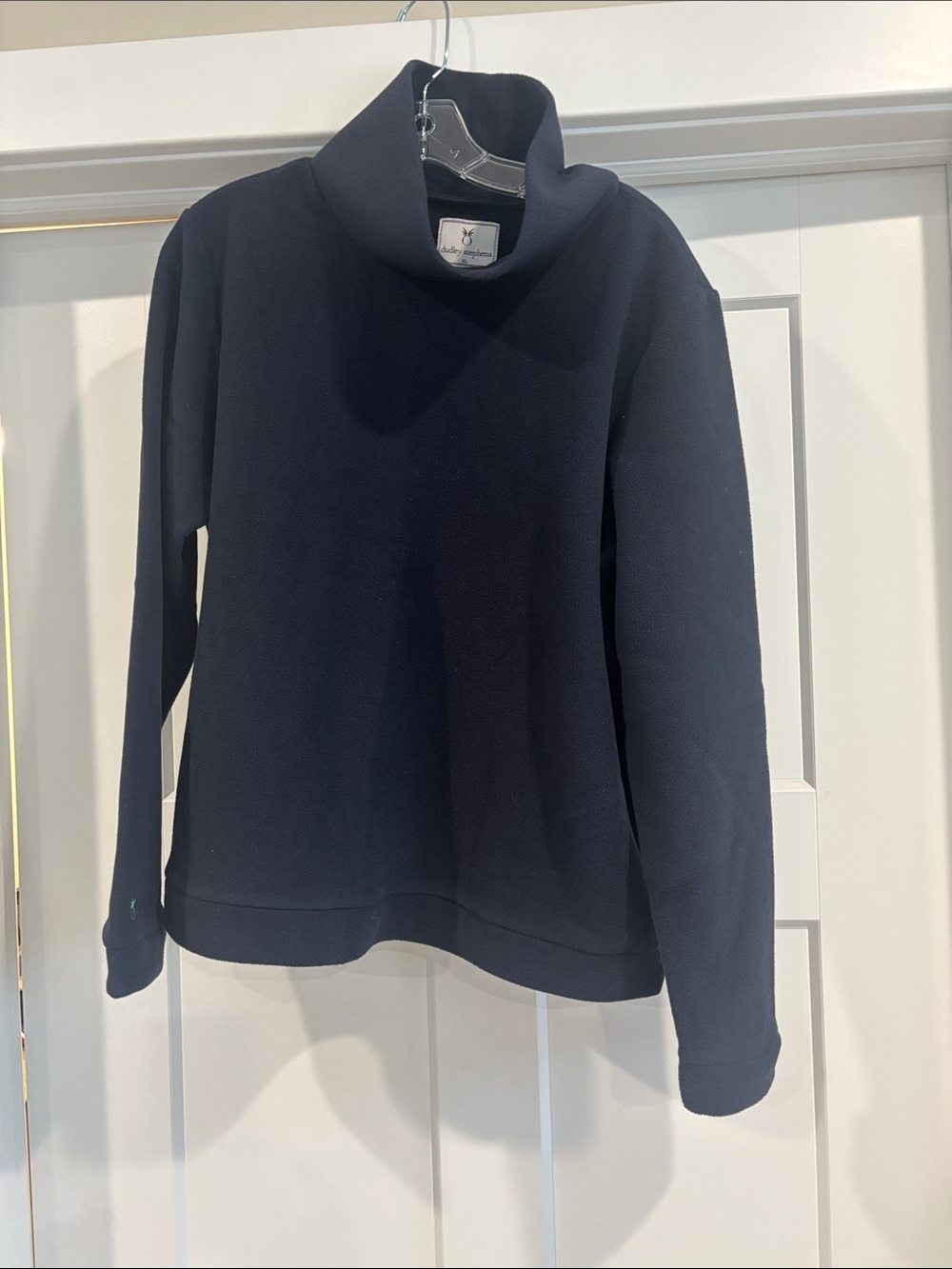 Dudley Stephens Navy Cowl Neck Sweater